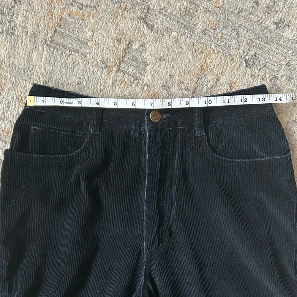 Talbots women’s black corduroy 90s/2000 straight leg Mom jeans style petite 10‌ - Picture 3 of 7